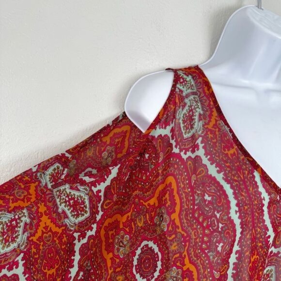 Show Me Your Mumu peta boo tunic dreamy medallions cold shoulder top XS - Picture 3 of 10